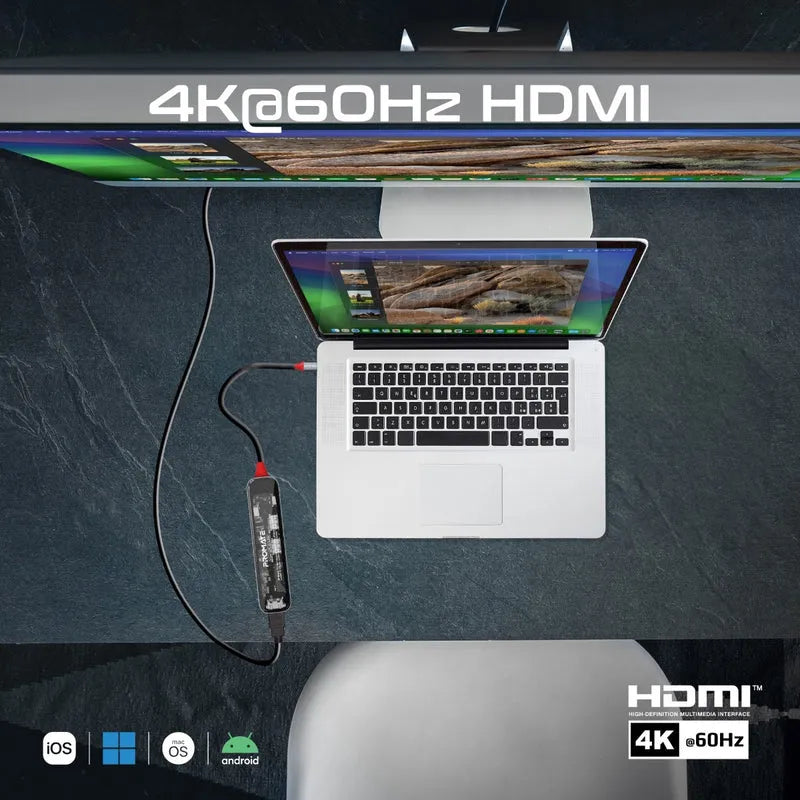 Promate TransHub-Lite USB-C Multiport Hub 7-in-1 with 100W PD - للتقنيات الحديثة TT TAB متجر