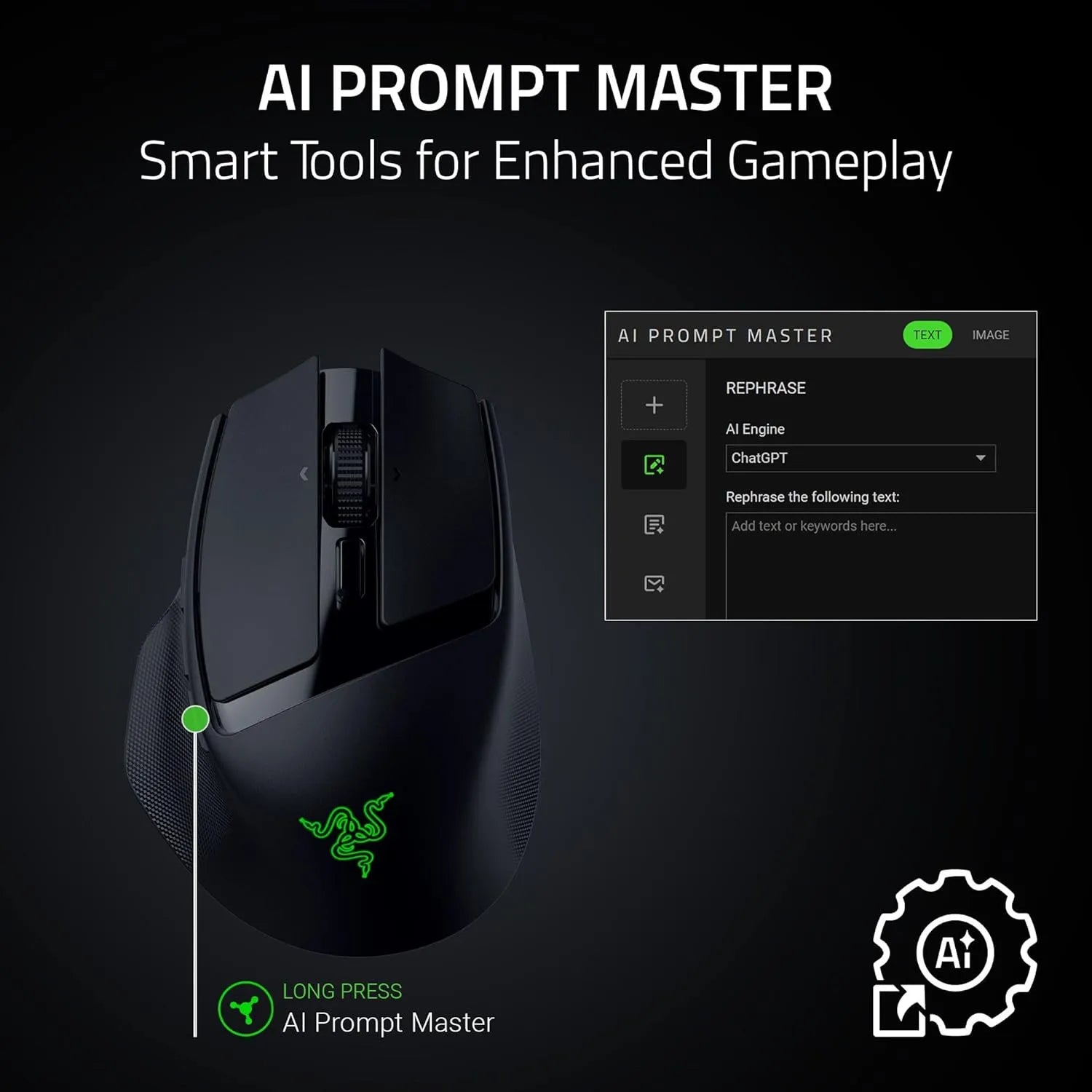 Razer Basilisk Mobile Portable Ergonomic Wireless Gaming Mouse - متجر TT Tab للتقنيات الحديثة