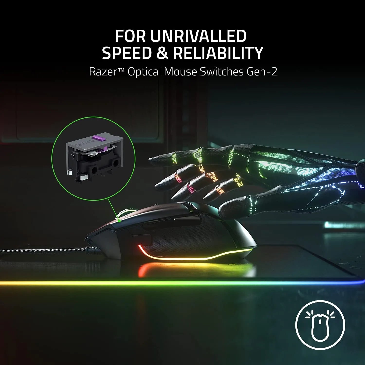 Razer Basilisk V3 Wired Optical Gaming Mouse - متجر TT Tab للتقنيات الحديثة