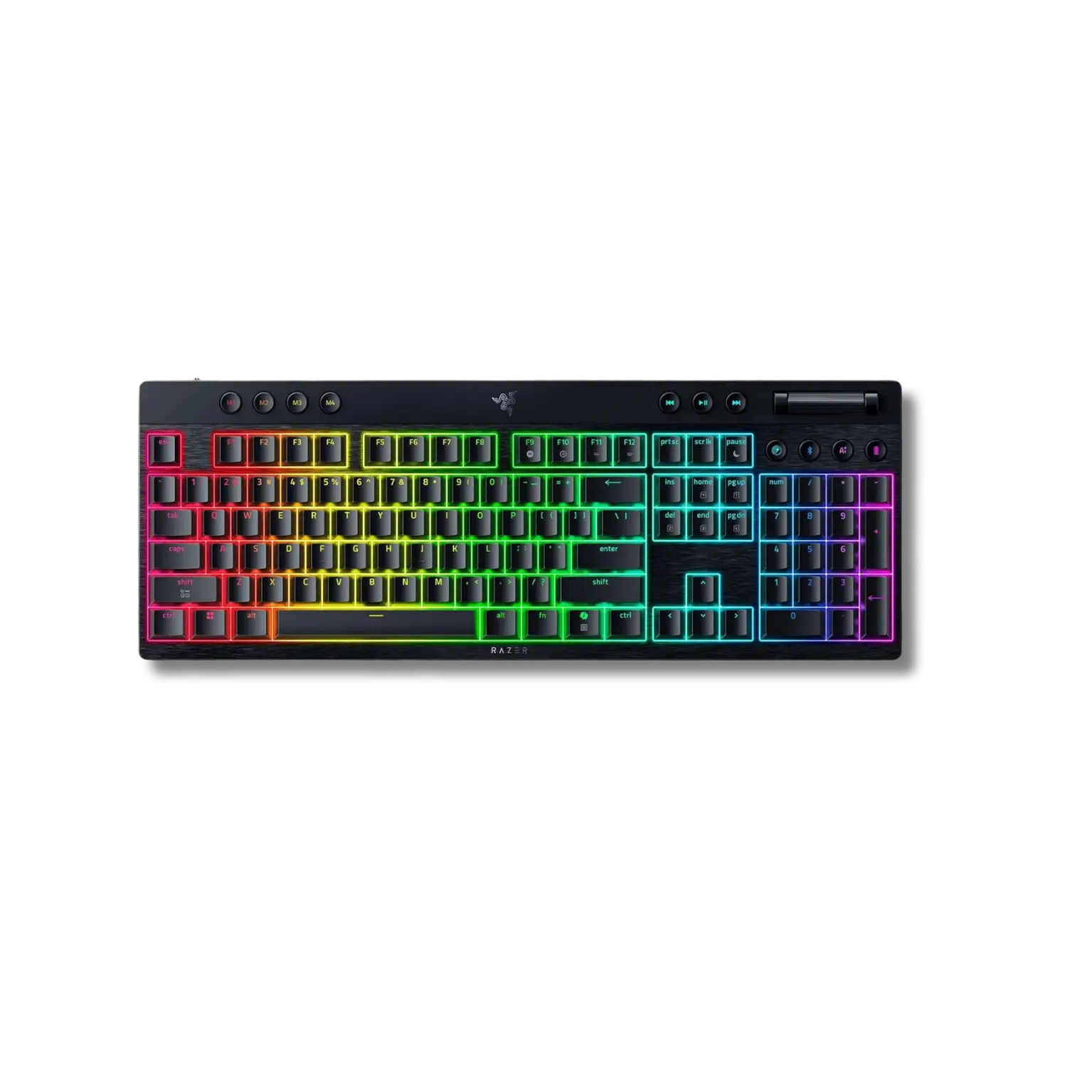 Razer BlackWidow V4 Low Profile HyperSpeed Wireless Gaming Keyboard with Multi-Function Roller and AI-Button - متجر TT Tab للتقنيات الحديثة