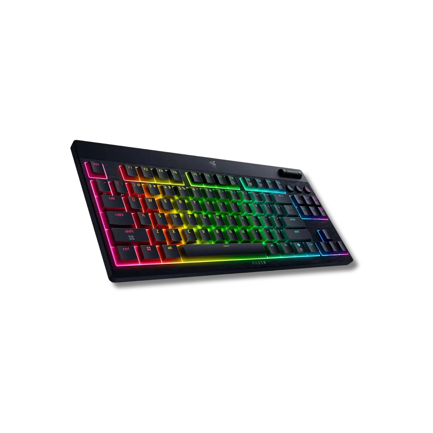 Razer BlackWidow V4 Low Profile TKL HyperSpeed Wireless Gaming Keyboard with Multi-Function Roller and AI-Button - متجر TT Tab للتقنيات الحديثة