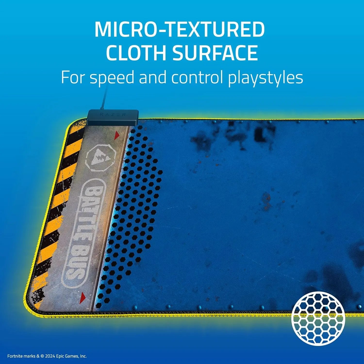 Razer Goliathus Chroma Soft Gaming Mouse Mat with Razer Chroma Fortnite Edition - متجر TT Tab للتقنيات الحديثة