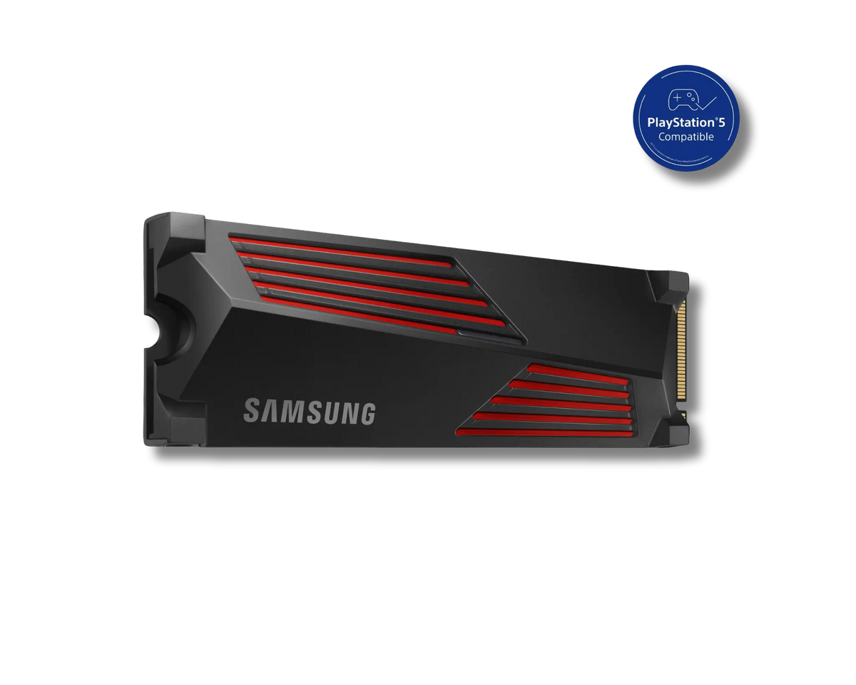 Samsung 990 Pro with Heatsink SSD NVMe Gen4 Support PS5 - متجر TT Tab للتقنيات الحديثة
