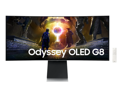 Samsung Odyssey OLED G8 Smart Gaming Monitor Curved Ultra Wide QHD 175Hz 0.03ms HDR10+ Gaming
