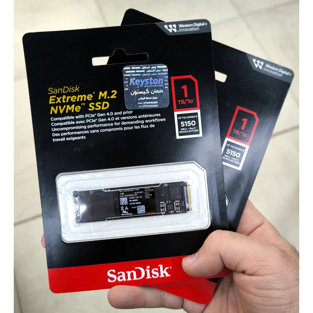 SanDisk Extreme M.2 NVMe SSD Gen4 - متجر TT Tab للتقنيات الحديثة