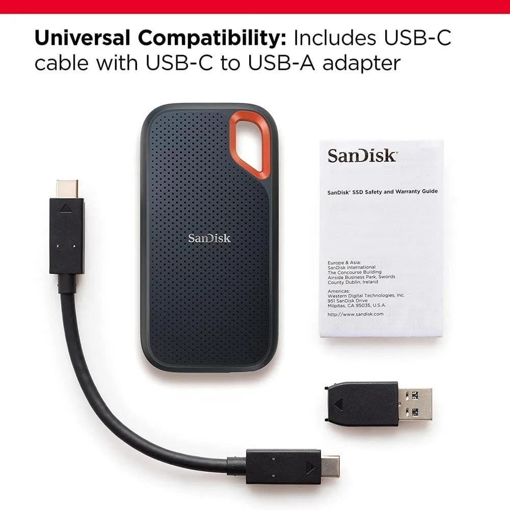 SanDisk Extreme Portable SSD 1050MB/s - للتقنيات الحديثة TT TAB متجر