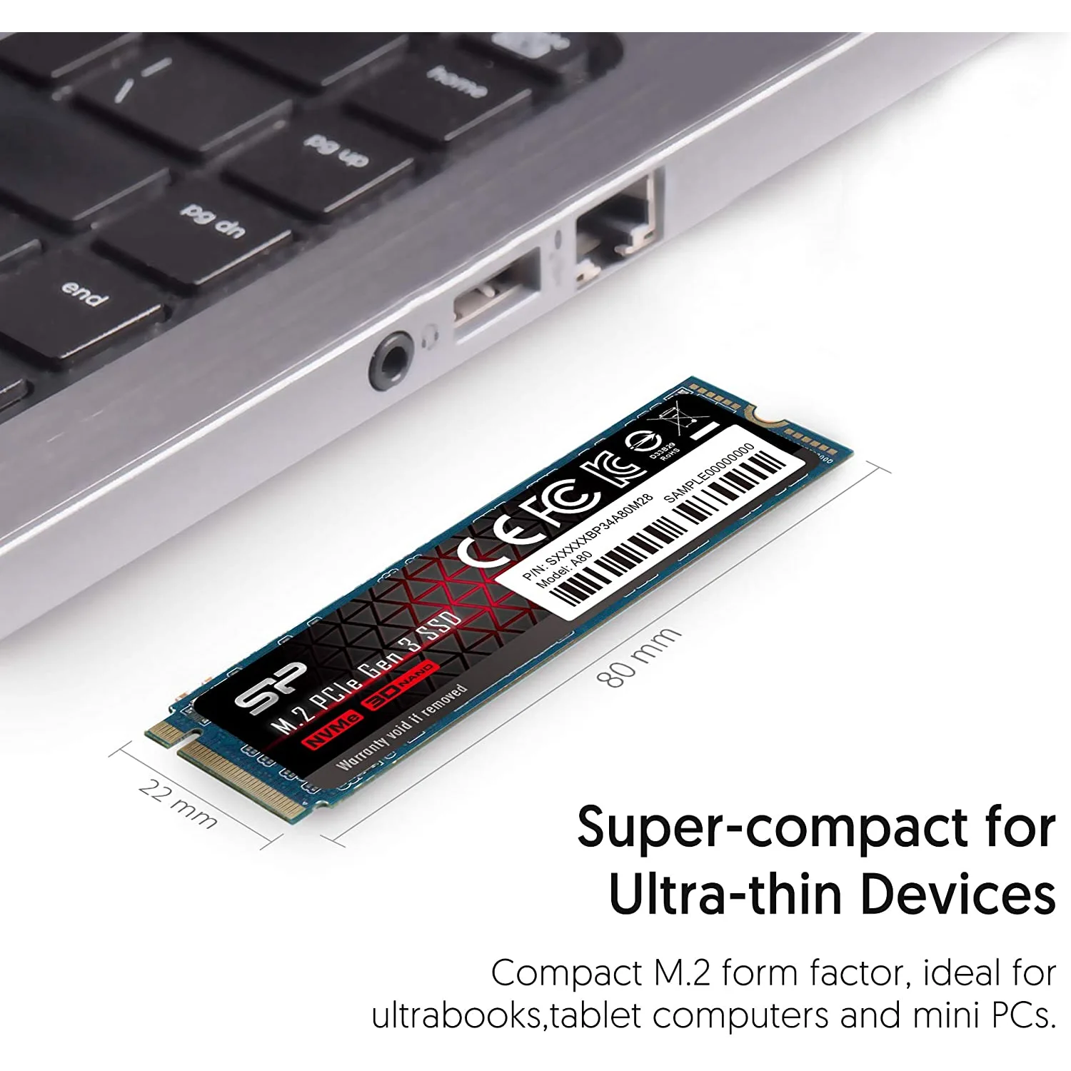 Silicon Power A80 SSD NVMe Gen3 - متجر TT Tab للتقنيات الحديثة