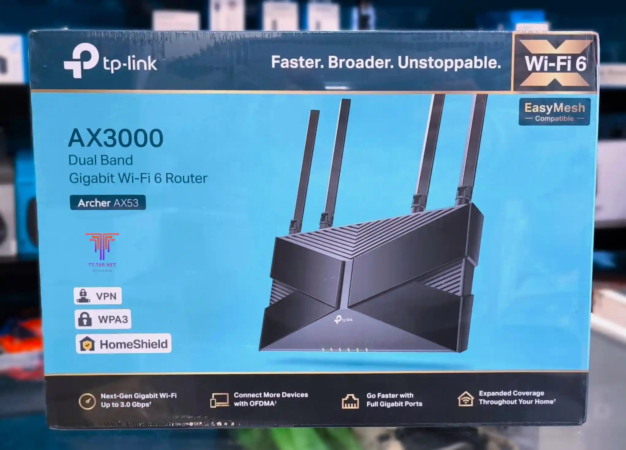 TP-Link Archer AX53 AX3000 Dual Band Gigabit Wi-Fi 6 Router - للتقنيات الحديثة TT TAB متجر