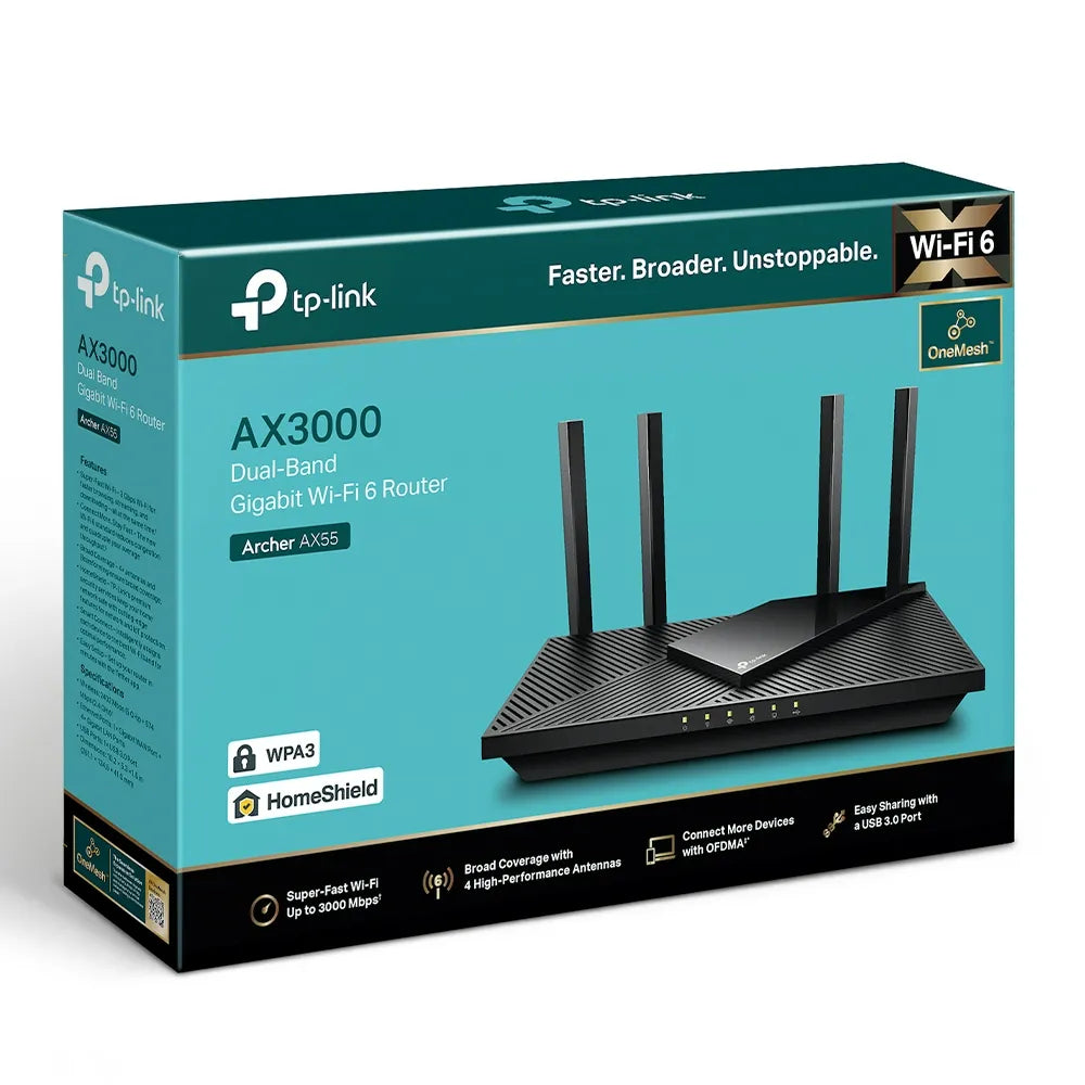 TP-Link Archer AX55 AX3000 - للتقنيات الحديثة TT TAB متجر