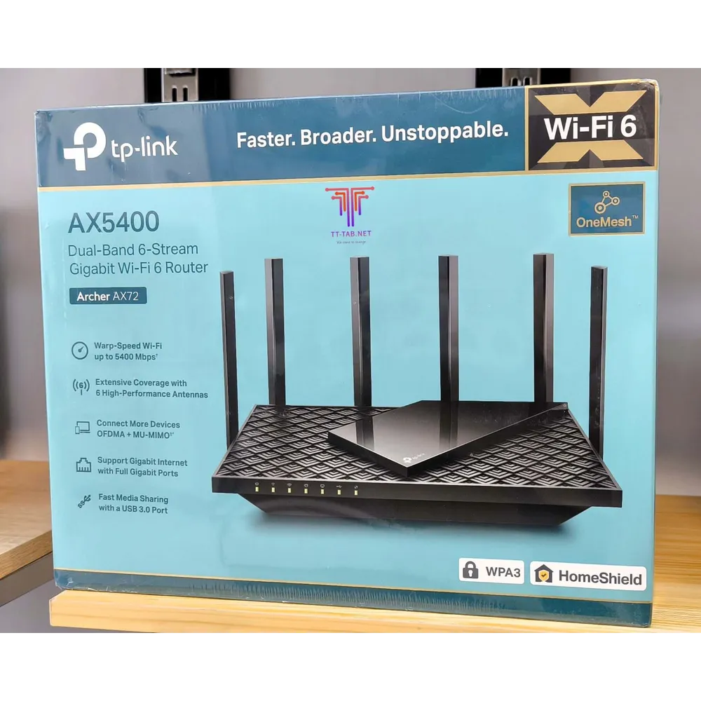 TP-Link Archer AX72 AX5400 Multi-Gigabit WiFi 6 Router - متجر TT Tab للتقنيات الحديثة