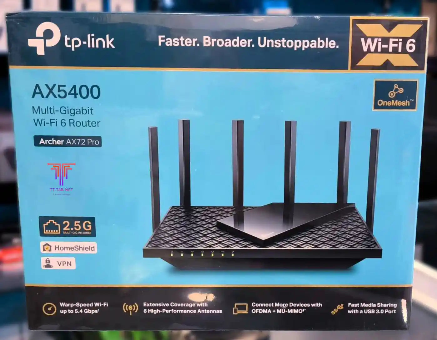TP-Link Archer AX72 Pro AX5400 Multi-Gigabit WiFi 6 Router with 2.5G Port