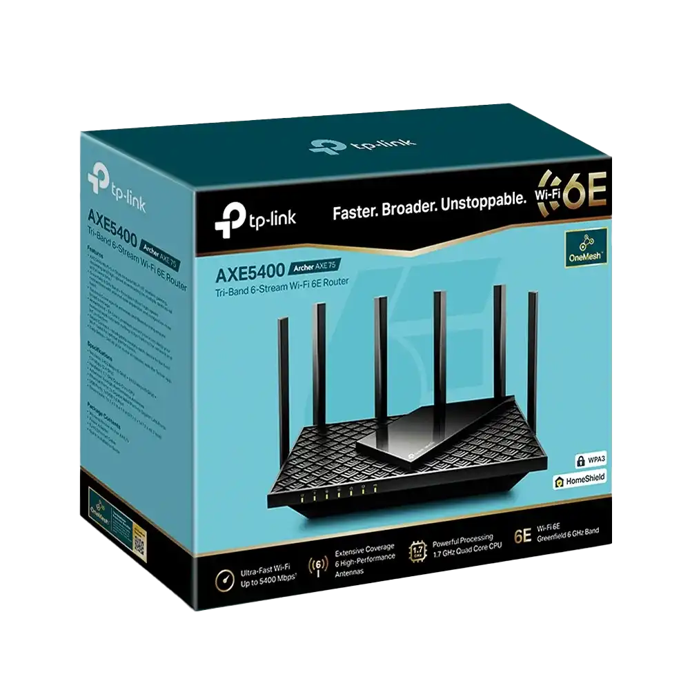 TP-Link Archer AXE75 AXE5400 - للتقنيات الحديثة TT TAB متجر