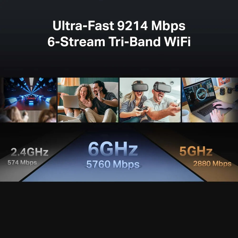 TP-Link Archer BE550 BE9300 Tri-Band Wi-Fi 7 Router - للتقنيات الحديثة TT TAB متجر