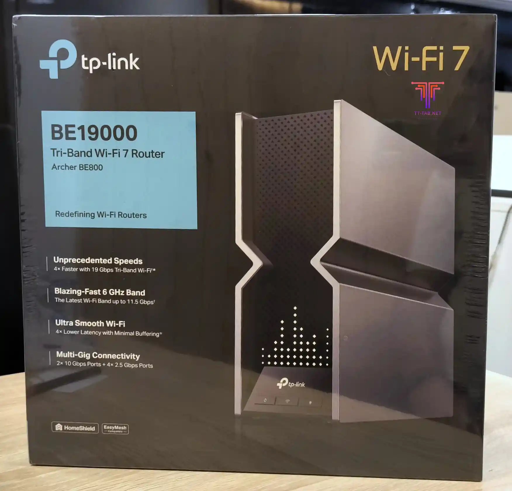 TP-Link Archer BE800 BE19000 Tri-Band Wi-Fi 7 Router