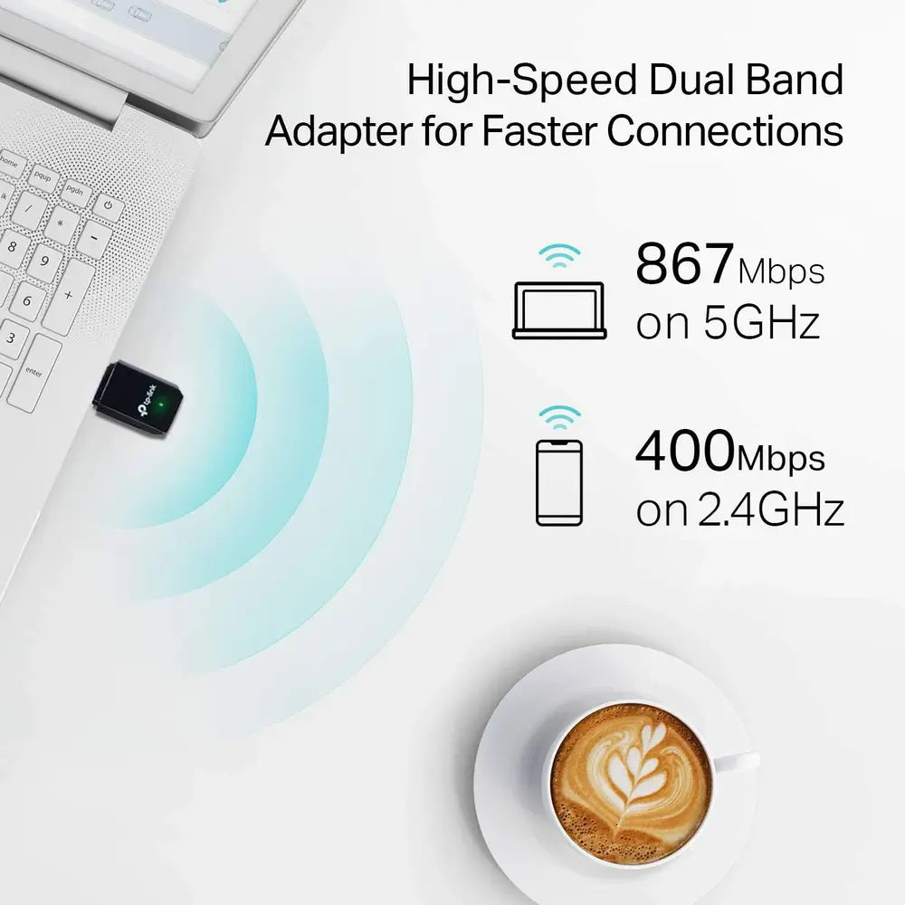 TP-Link Archer T3U AC1300 Mini Wireless MU-MIMO USB Adapter - متجر TT Tab للتقنيات الحديثة