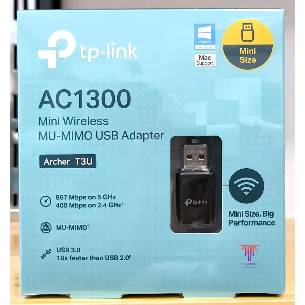 TP-Link Archer T3U AC1300 Mini Wireless MU-MIMO USB Adapter - متجر TT Tab للتقنيات الحديثة