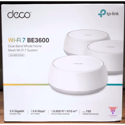 TP-Link Deco BE25 BE3600 3-Pack Whole Home Mesh WiFi 7 System