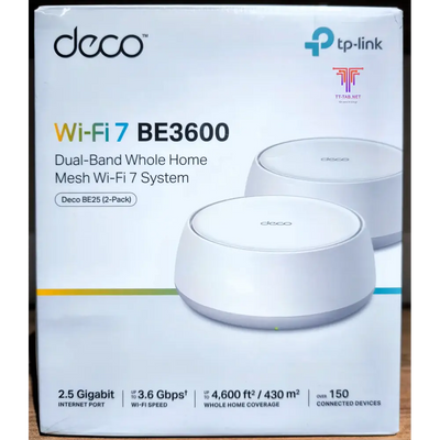 TP-Link Deco BE25 BE3600 2-Pack Whole Home Mesh WiFi 7 System