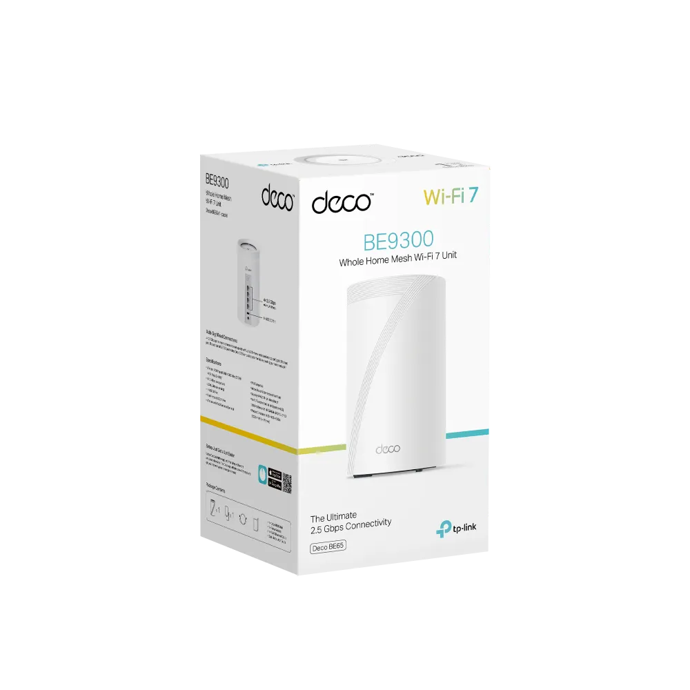 TP-Link Deco BE65 BE9300 1-Pack - للتقنيات الحديثة TT TAB متجر