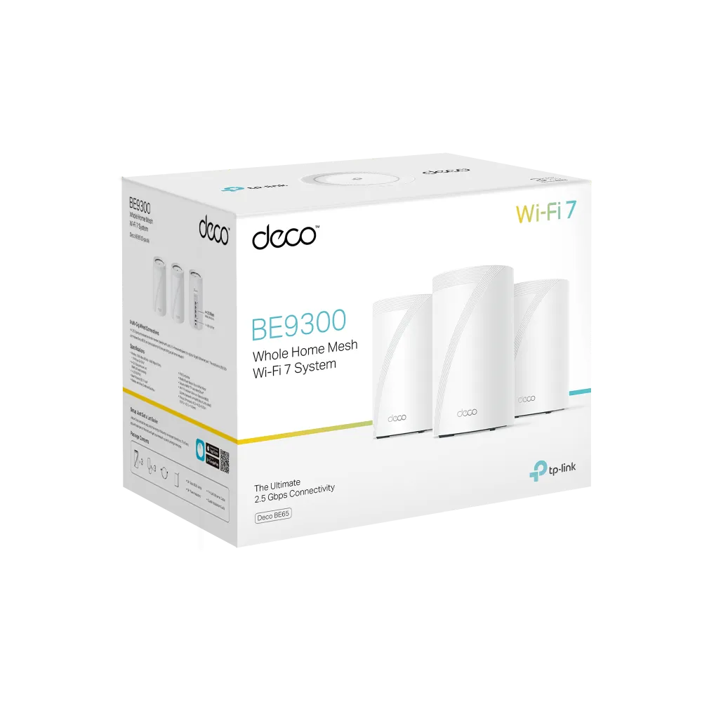TP-Link Deco BE65 BE9300 3-Pack - للتقنيات الحديثة TT TAB متجر