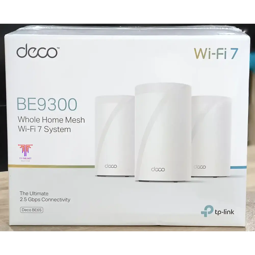 TP-Link Deco BE65 BE9300 3-Pack Whole Home Mesh WiFi 7 System - للتقنيات الحديثة TT TAB متجر