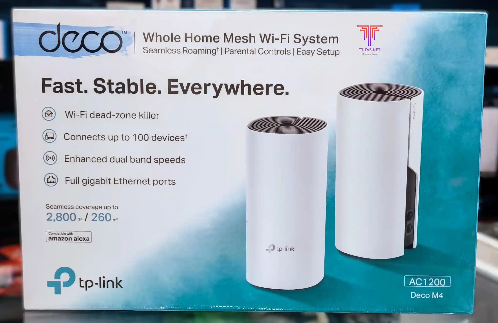 TP-Link Deco M4 AC1200 2-Pack Whole Home Mesh Wi-Fi 5 System