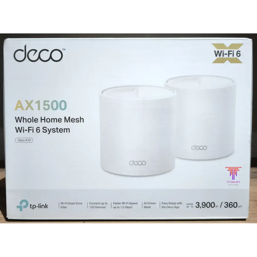 TP-Link Deco X10 AX1500 2-Pack Whole Home Mesh Wi-Fi 6 System - للتقنيات الحديثة TT TAB متجر