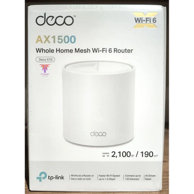 TP-Link Deco X10 AX1500 1-Pack Whole Home Mesh Wi-Fi 6 System