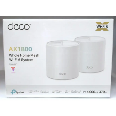 TP-Link Deco X20 AX1800 2-Pack Whole Home Mesh Wi-Fi 6 System