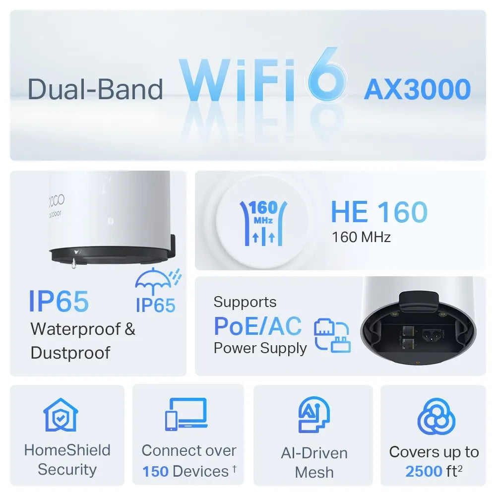 TP-Link Deco X50 Outdoor AX3000 1-Pack - للتقنيات الحديثة TT TAB متجر