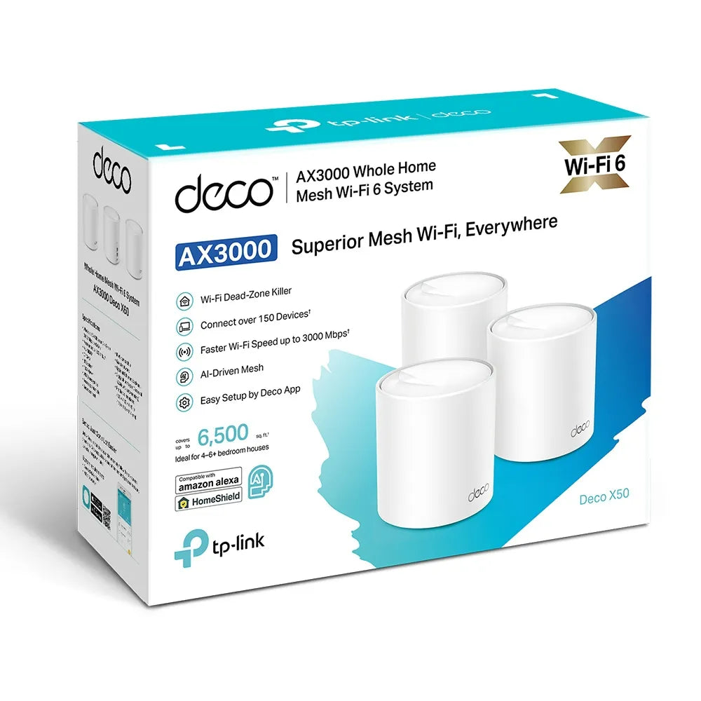 TP-Link Deco X50 AX3000 3-Pack - للتقنيات الحديثة TT TAB متجر