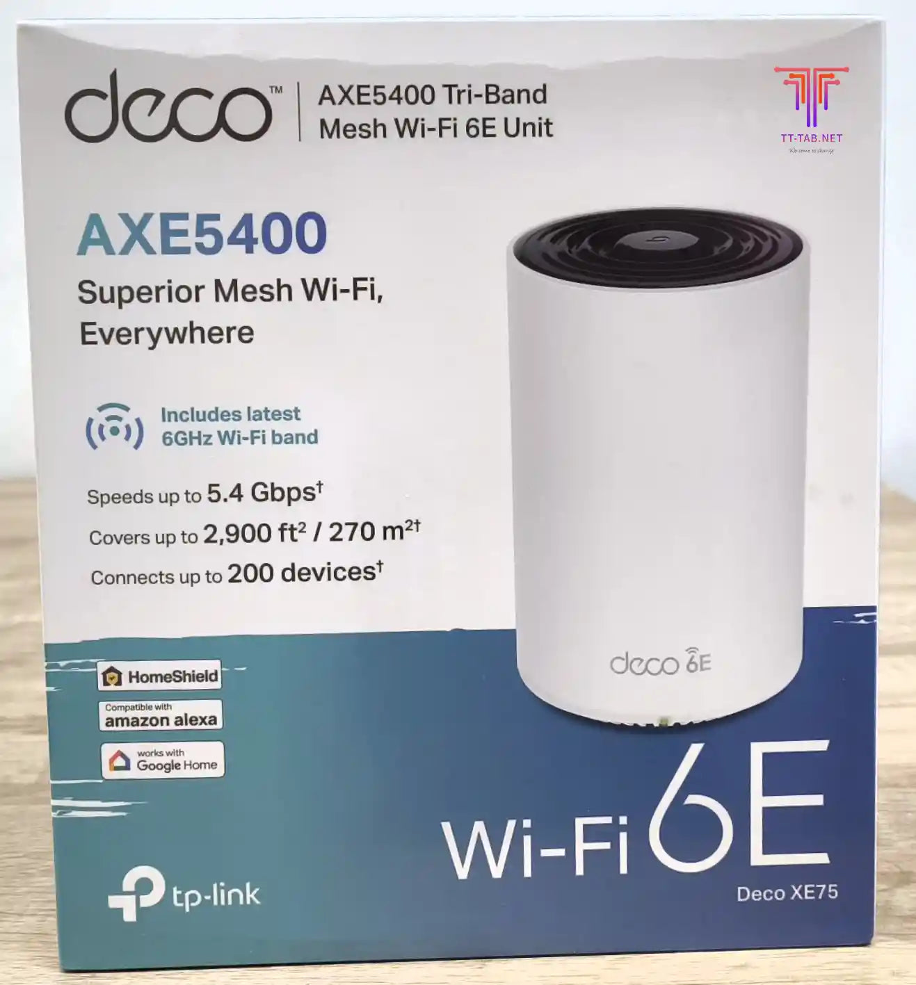 TP-Link Deco XE75 AXE5400 1-Pack Tri-Band Mesh Wi-Fi 6E System - للتقنيات الحديثة TT TAB متجر
