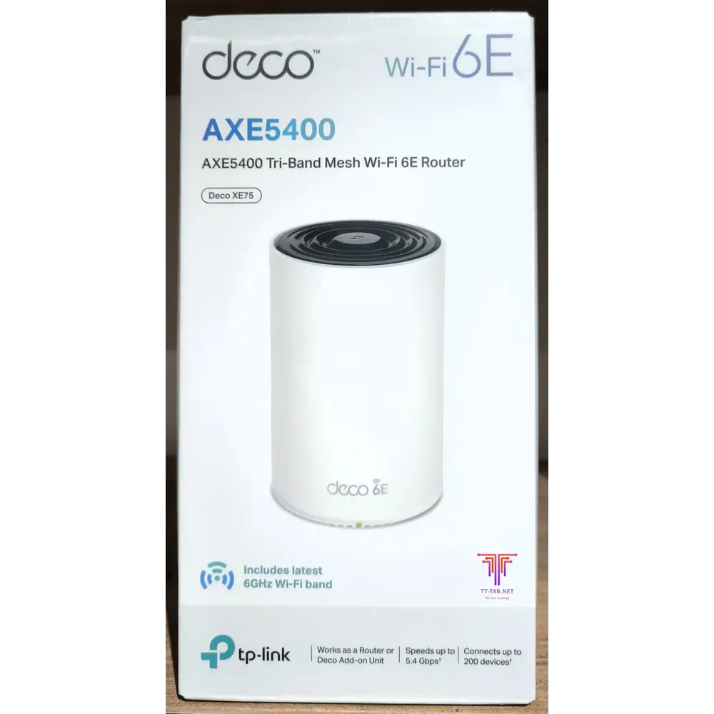 TP-Link Deco XE75 AXE5400 1-Pack Tri-Band Mesh Wi-Fi 6E System - للتقنيات الحديثة TT TAB متجر