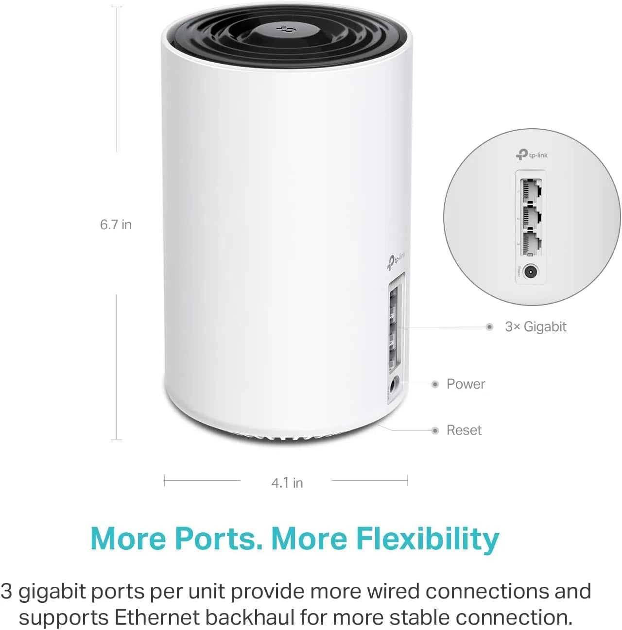 TP-Link Deco XE75 AXE5400 1-Pack Tri-Band Mesh Wi-Fi 6E System - للتقنيات الحديثة TT TAB متجر