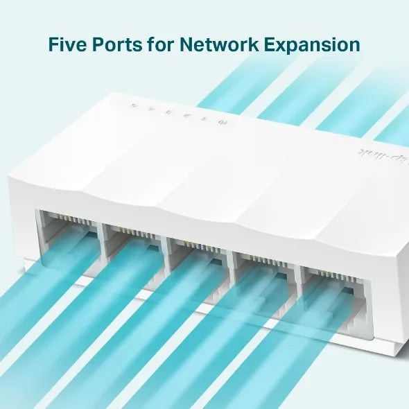 TP-Link LS1005 5-Port 10/100Mbps Desktop Switch - للتقنيات الحديثة TT TAB متجر