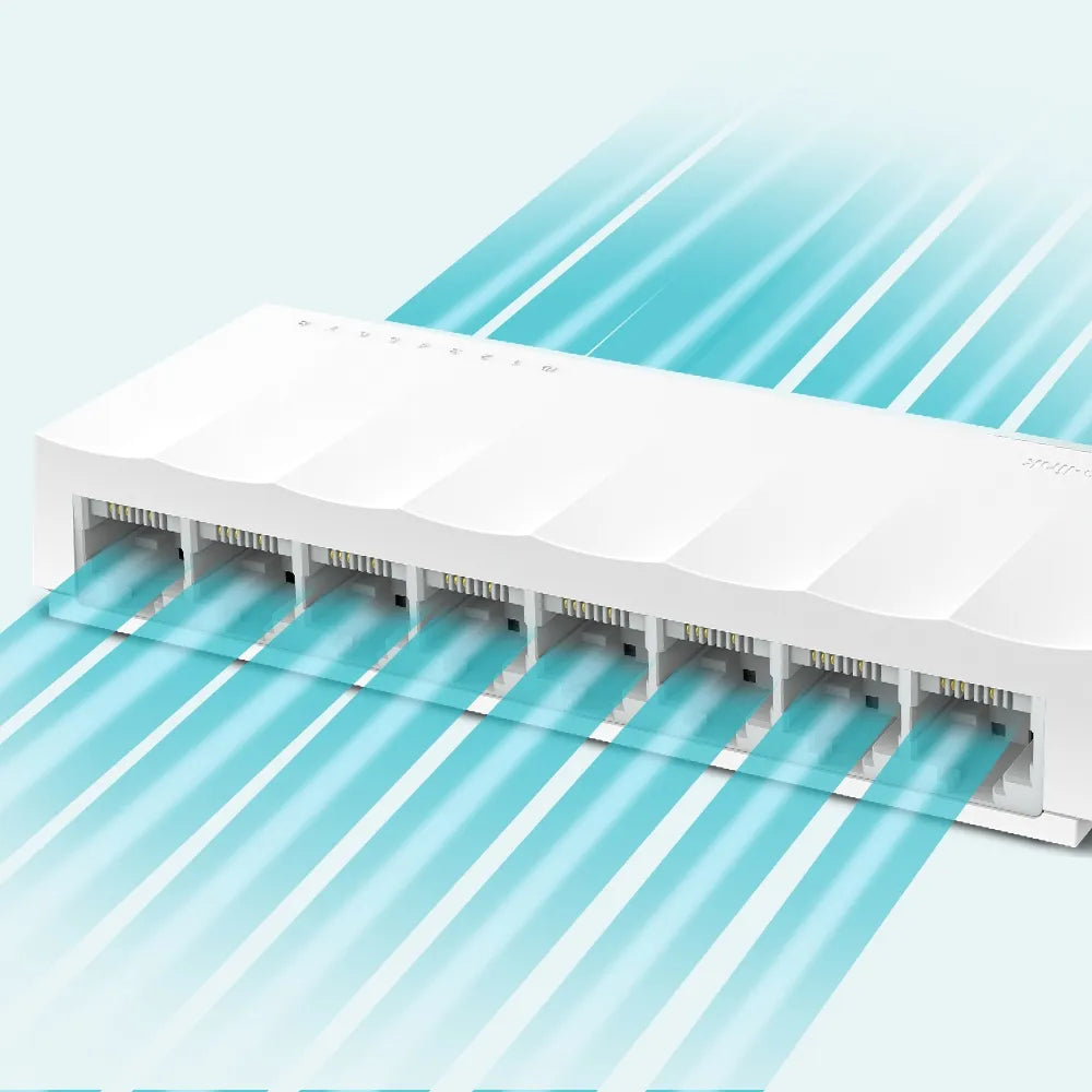 TP-Link LS1008 8-Port 10/100Mbps Desktop Network Switch - متجر TT Tab للتقنيات الحديثة