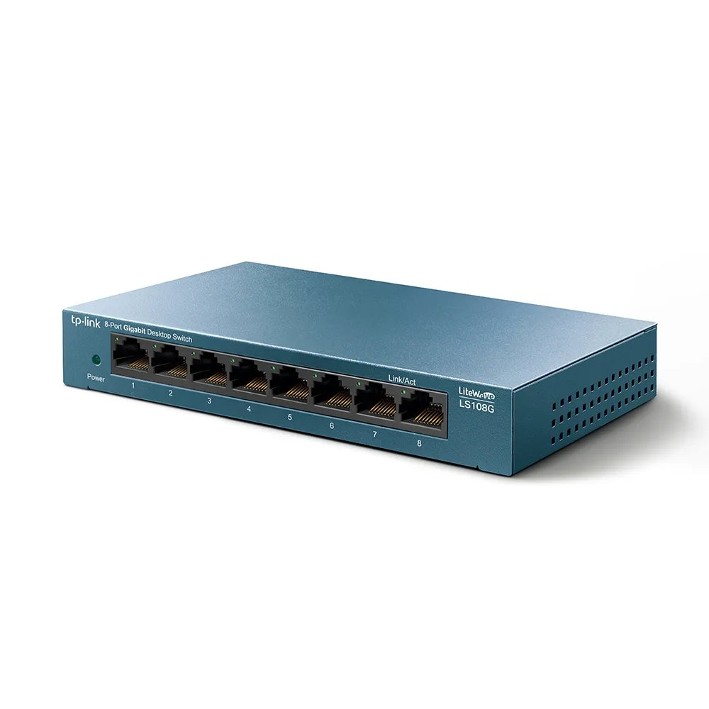 TP-Link LS108G 8-Port 10/100/1000Mbps Desktop Network Switch - متجر TT Tab للتقنيات الحديثة