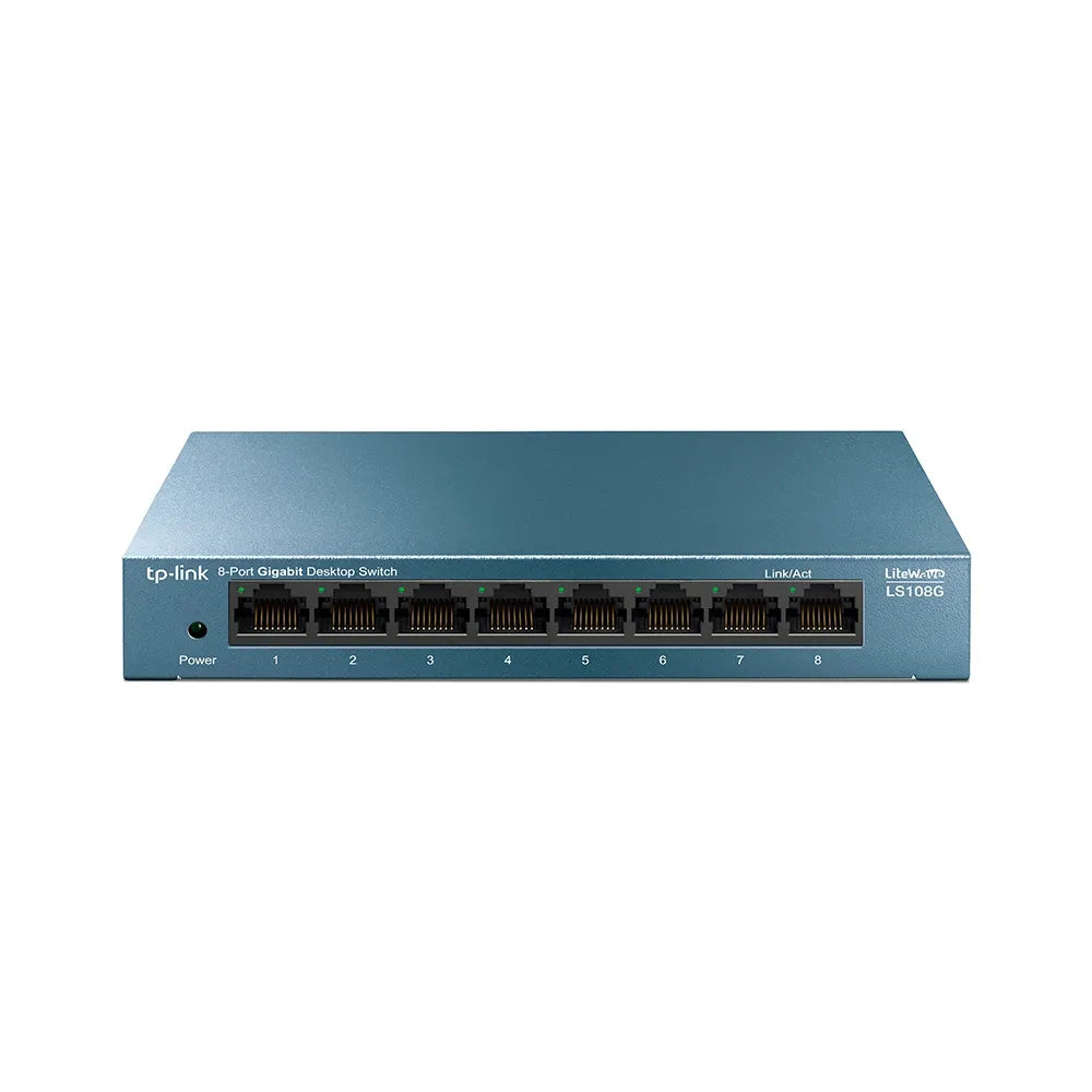 TP-Link LS108G 8-Port 10/100/1000Mbps Desktop Network Switch - متجر TT Tab للتقنيات الحديثة