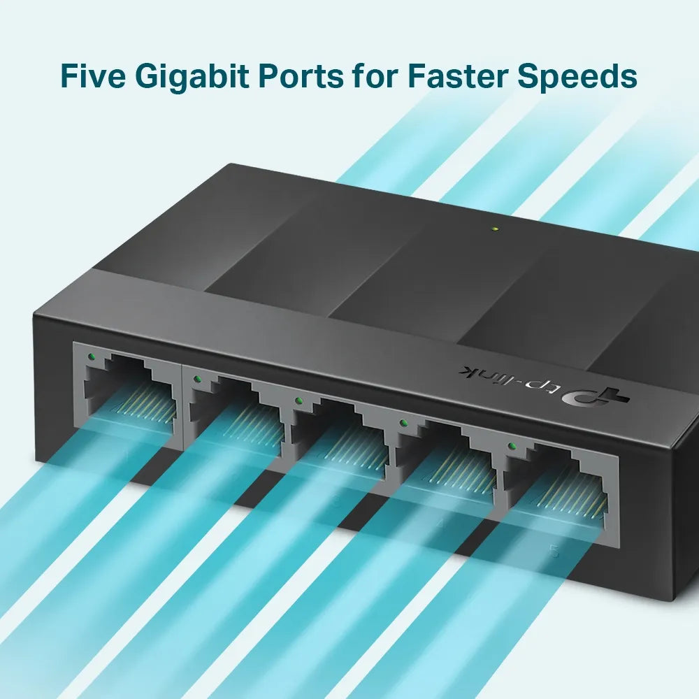 TP-Link LiteWave LS1005G 5-Port Gigabit Switch - للتقنيات الحديثة TT TAB متجر