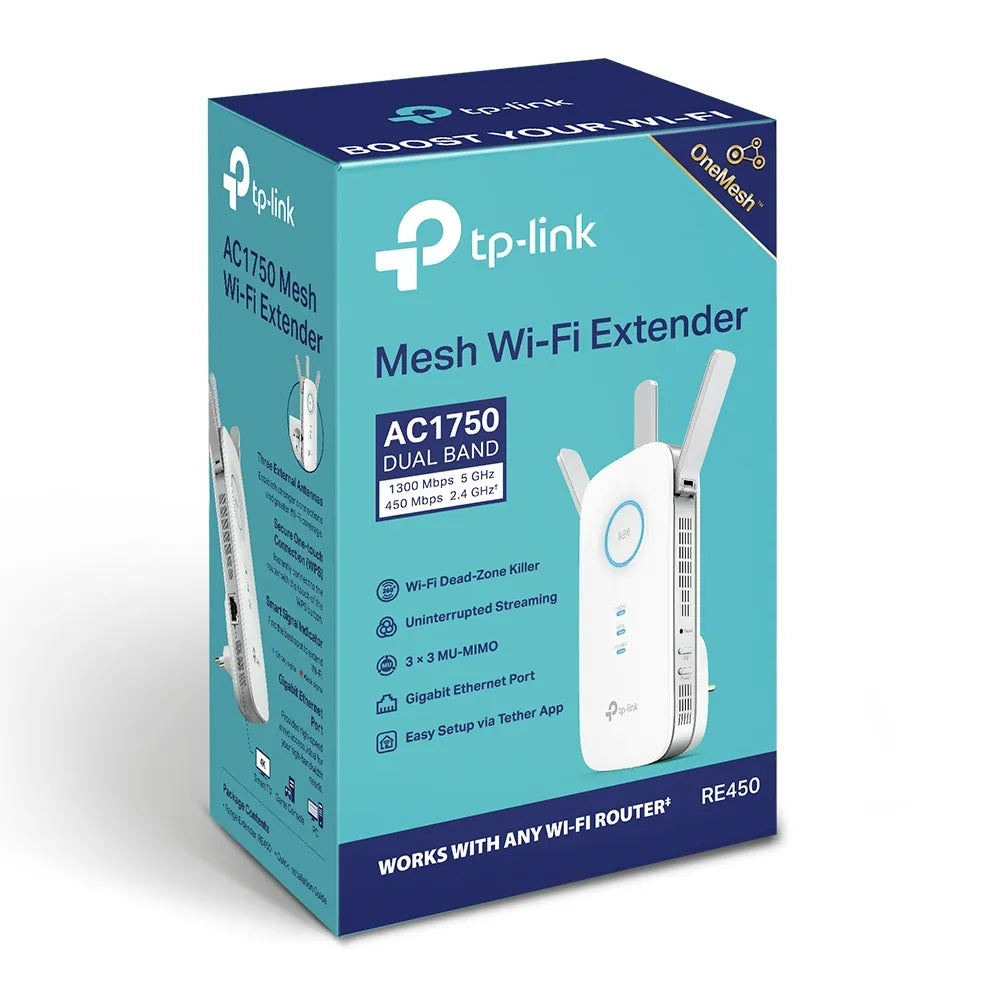 TP-Link RE450 AC1750 Wi-Fi Range Extender Support OneMesh - للتقنيات الحديثة TT TAB متجر