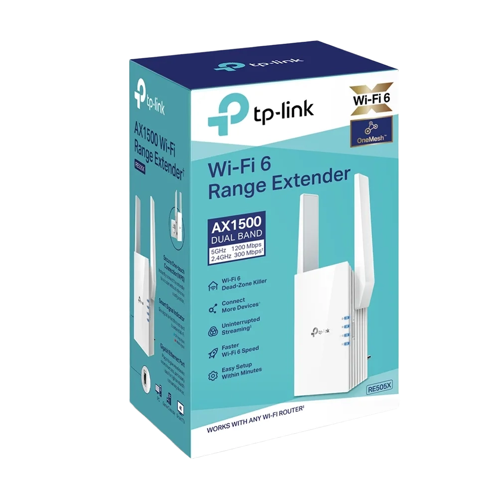 TP-Link RE505X AX1500 Wi-Fi Range Extender - متجر TT Tab للتقنيات الحديثة