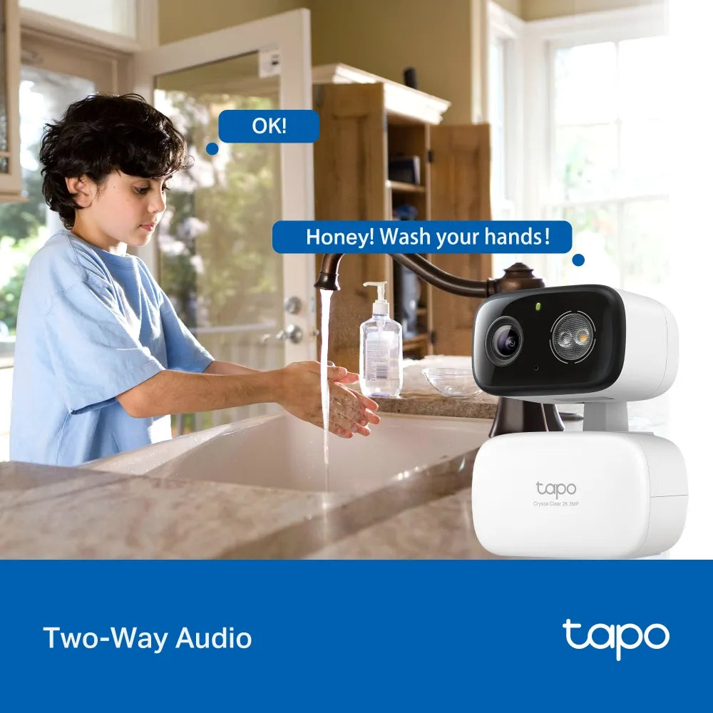 TP-Link Tapo C216 2K 3MP Indoor & Outdoor Pan/Tilt Security Wi-Fi Camera with Color Night Vision - متجر TT Tab للتقنيات الحديثة