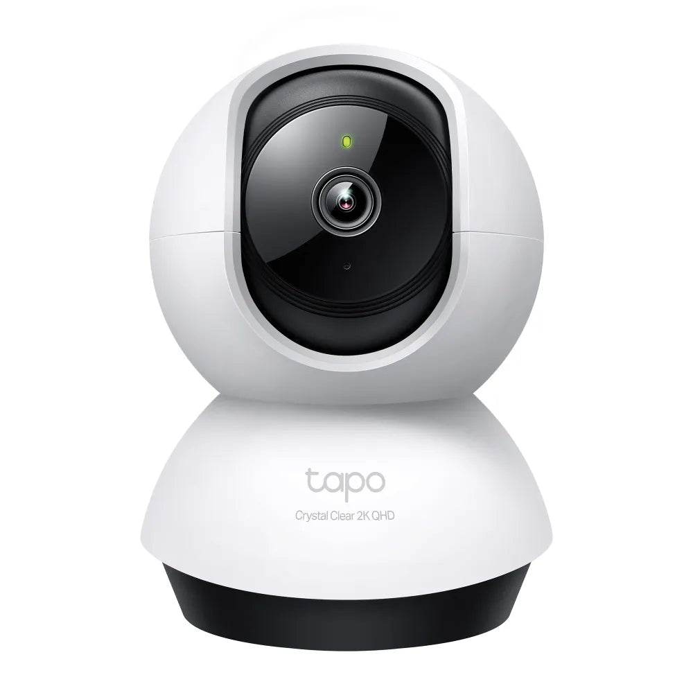 TP-Link Tapo C220 Pan/Tilt AI Home Security Wi-Fi Camera, white color, with a spherical shape and a black lens.