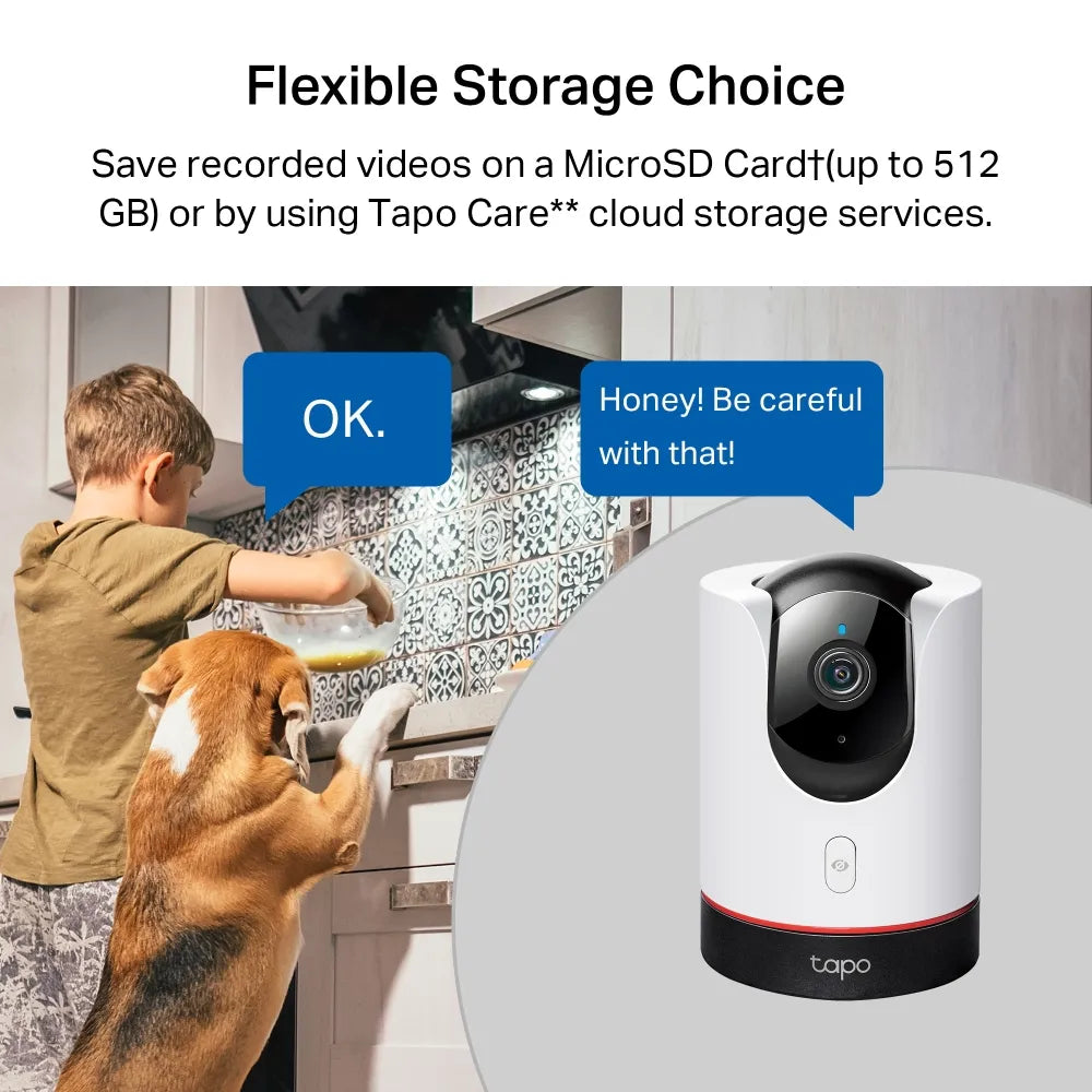 TP-Link Tapo C225 Pan/Tilt AI Home Security Wi-Fi Camera - للتقنيات الحديثة TT TAB متجر