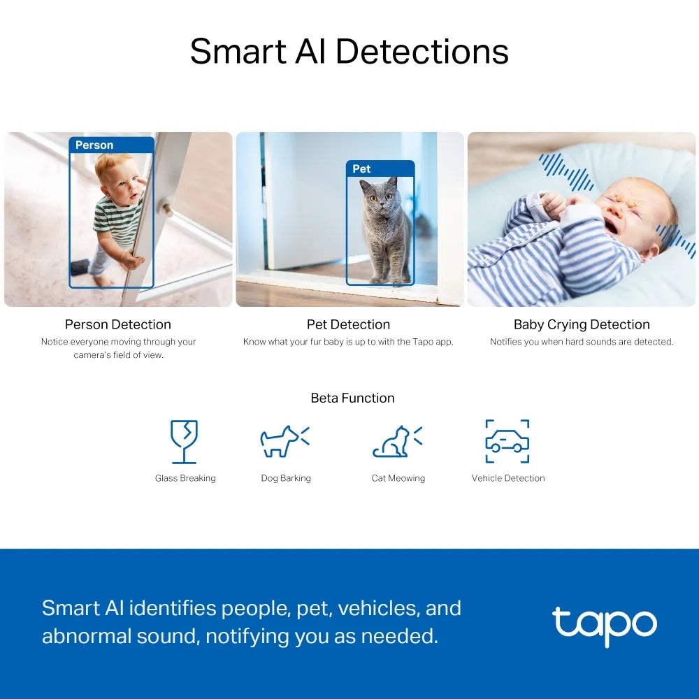 TP-Link Tapo C230 3K 5MP Pan/Tilt AI Home Security Wi-Fi Camera - متجر TT Tab للتقنيات الحديثة