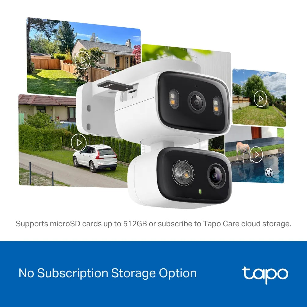 TP-Link Tapo C246D Dual-Lens 2K 3MP Indoor & Outdoor Pan/Tilt Wi-Fi Security Camera - متجر TT Tab للتقنيات الحديثة