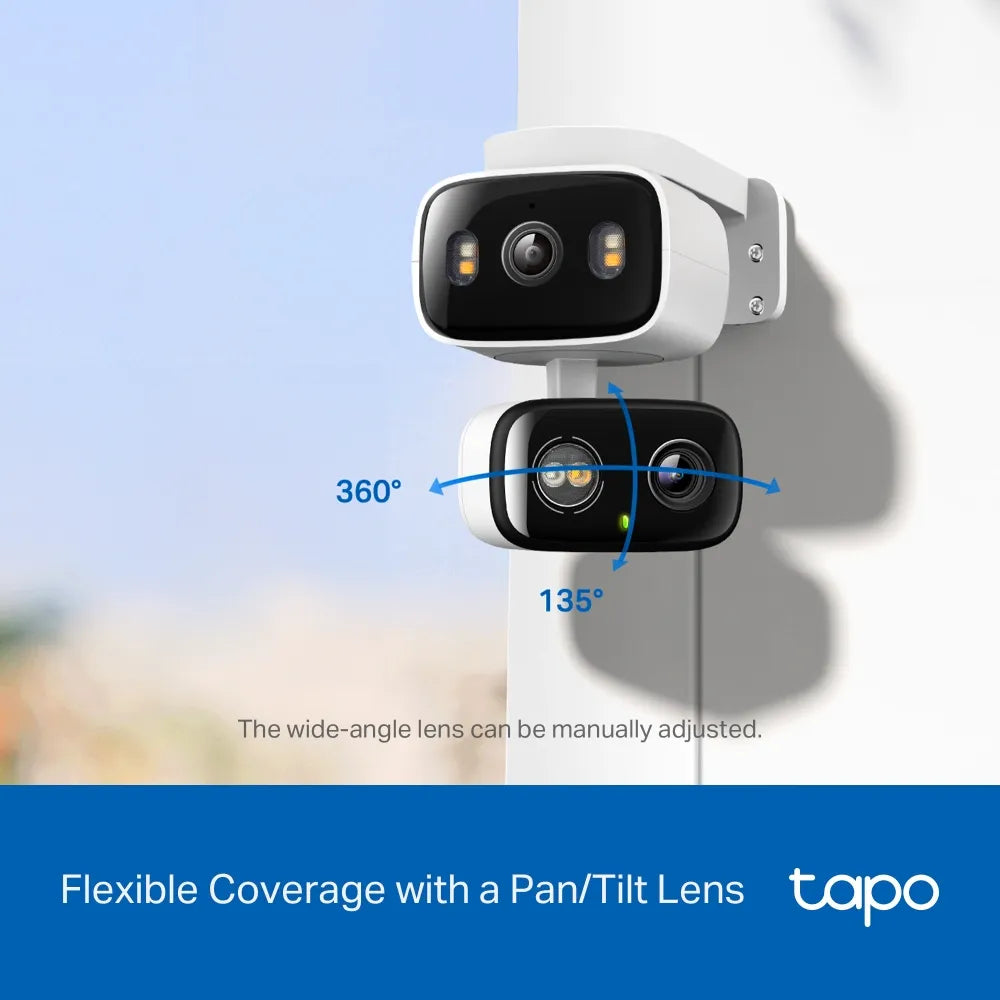 TP-Link Tapo C246D Dual-Lens 2K 3MP Indoor & Outdoor Pan/Tilt Wi-Fi Security Camera - متجر TT Tab للتقنيات الحديثة