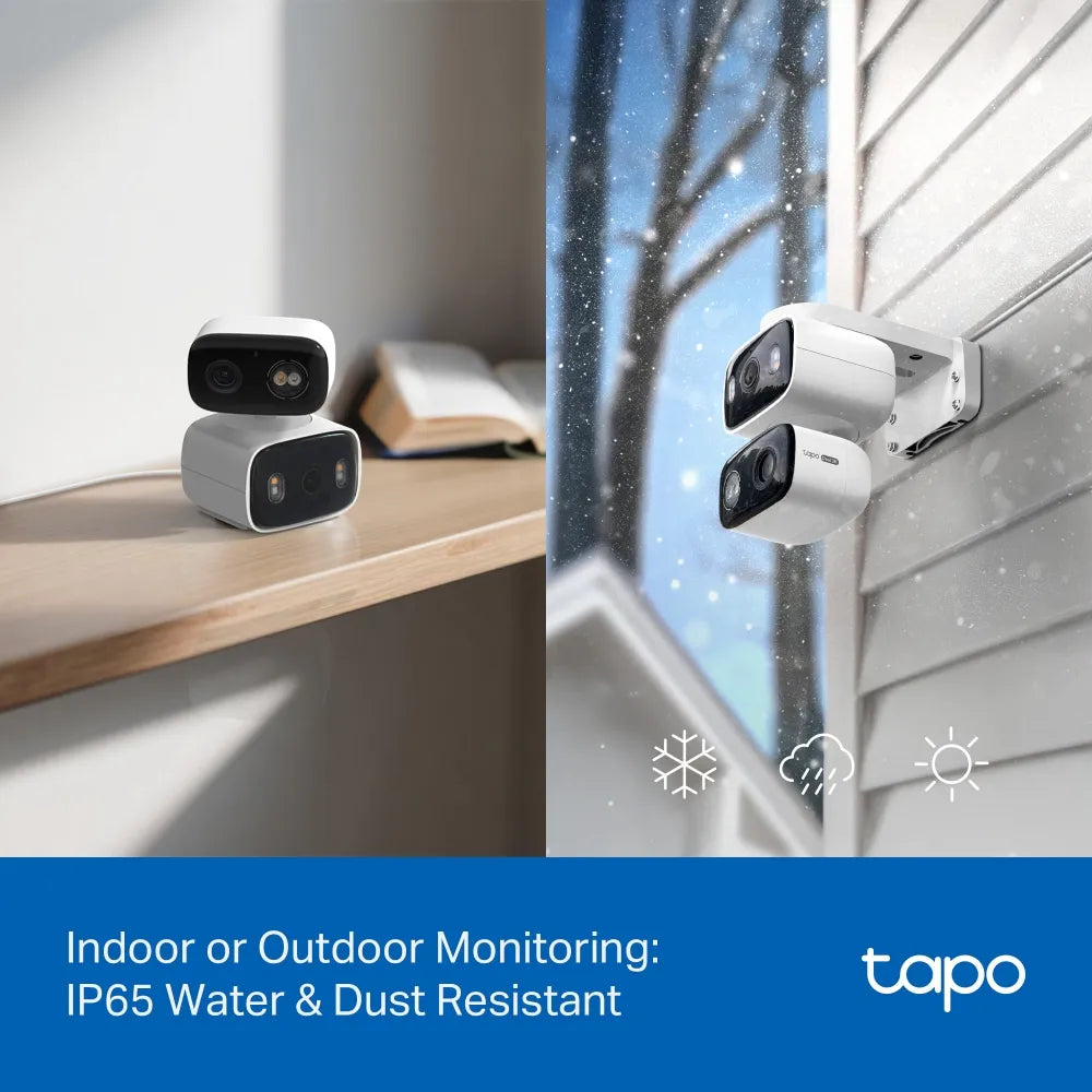 TP-Link Tapo C246D Dual-Lens 2K 3MP Indoor & Outdoor Pan/Tilt Wi-Fi Security Camera - متجر TT Tab للتقنيات الحديثة