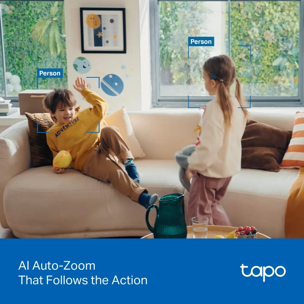 TP-Link Tapo C250 4K 8MP Pan/Tilt AI Home Security Wi-Fi Camera with Auto-Zoom Tracking - متجر TT Tab للتقنيات الحديثة