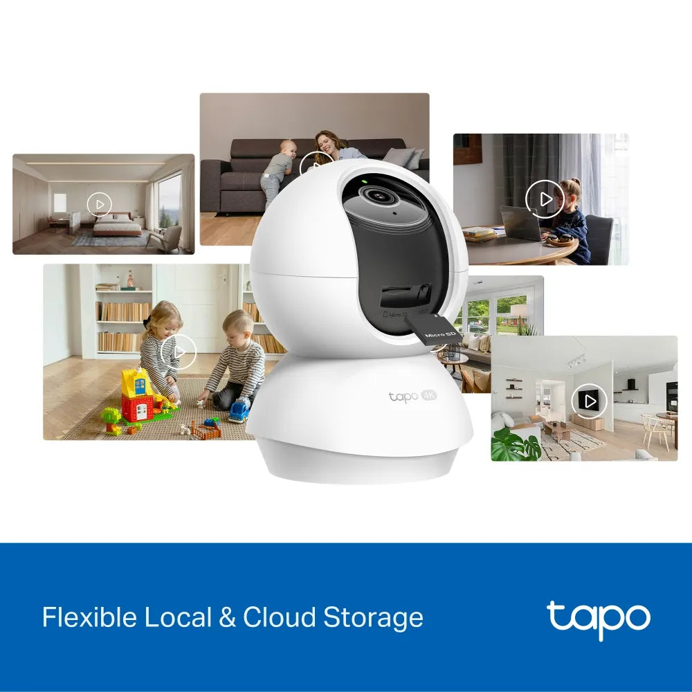 TP-Link Tapo C250 4K 8MP Pan/Tilt AI Home Security Wi-Fi Camera with Auto-Zoom Tracking - متجر TT Tab للتقنيات الحديثة